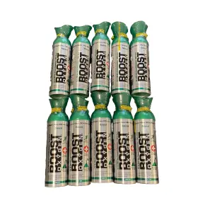 Boost 193802128413 Lot Of 10 Oxygen Large Natural Liter Canisters Fresh New Sealed