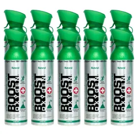 457658 Boost Oxygen Large Natural 10l Canister Respiratory Support For Aerobic