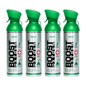 787985 Boost Oxygen Large Natural 10 Liter Respiratory Support Health Canister 4 Pack