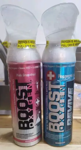 B077ph6gty Boost Oxygen 95% Pure To Go Peppermint/pink Grapefruit Duo Sale