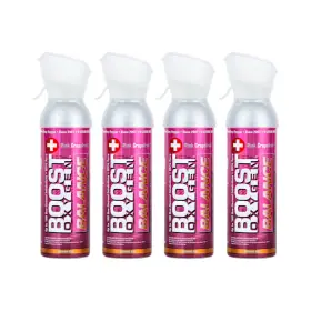 604-boost Boost Oxygen Llc Natural 5 Liter Pure Canister Pink Grapefruit 4 Pack
