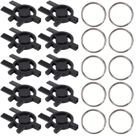 1060306 Boxob 10pcs Dispenser Key Replacement For Cintas Sanis 3-in-1 Toilet Black