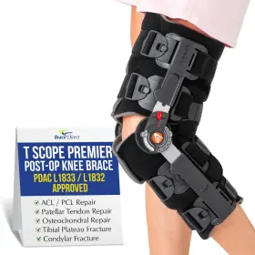Knb367-08816 Brace Direct Knee Post Op Full Foam Adjustable Rom Acl Pcl Lcl L1833 L1832 Breg