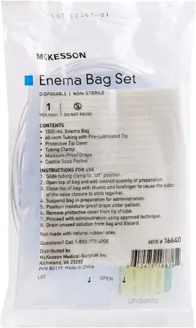Brand 313029358374 Bag Emema With Soap 1500cc