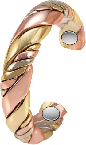 B0c2h2jz46 Brand Enercoppex Copper Rings For Women Weave Magnetic Ring Fingers