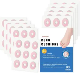 K091 Brand Jumpow 90 Pcs Corn Cushions Callus Pads Removers 10 Sheets Pieces