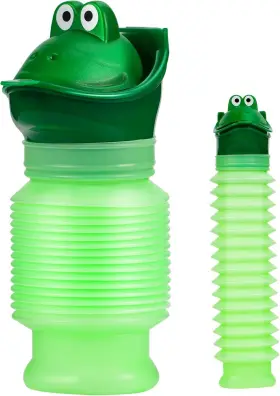 Lj1lnhus Brand Laoju Emergency Urinal Shrinkable 600ml Portable Potty Pee 14 X6.5cm Green