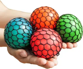 43227-2283 Brand Mivanlin Bingole 4pcs Randomly Mesh Squishy Balls Stress Relief Squeeze Grape