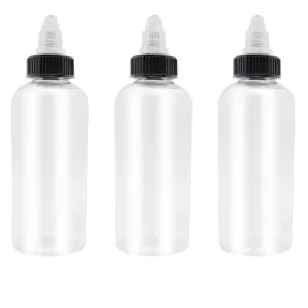 Branded 313042965979 3 Pcs Dispensing Bottles 8oz Plastic Boston Squeeze With Twist Top Cap
