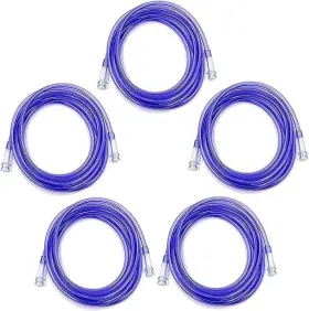 Branded 810058517685 Resone 5pk 25ft Oxygen Supply Tubing Crush Resistant Standard Connectors For N