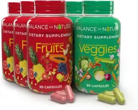 Bon-3fav Branded Fruits And Veggies Whole Food Supplement Superfood 180 Capsule Fast Shipping