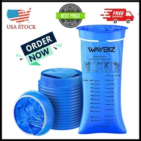 Eme-1000ml-16ct Branded Vomit Bag Disposable Puke Throw Up Barf Non-transparent Bags 16 Pack 1000 Ml