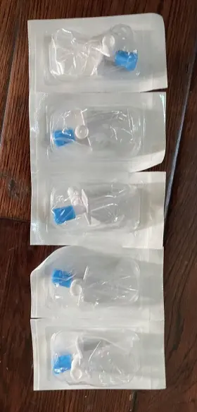 412012 Braun Lot Of 5. Mini-spike Dispensing Pin Infusion Supplies