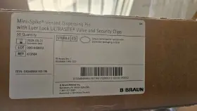 413504 Braun Mini Spike Vented Dispensing Pin 50