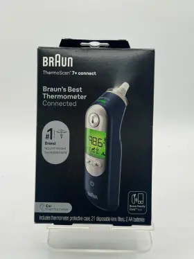 Irt6575 Braun Thermoscan 7 Connect Blue Digital Thermometer New In Box