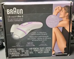 Pl3111 Braun Silk-expert Pro 3 Ipl Hair Removal Device Uv Lens Legs/face Open Bo