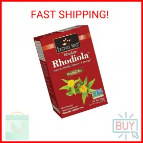 Bravo Tea 855533005349 Absolute Rhodiola Herbal Caffeine Free 20 Bags