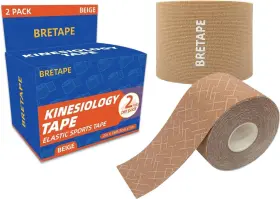 B01n7ddjun Bretape 2roll Kinesiology Tape Rolls 2-inch X 16 Ft Waterproof And Hypoallergenic Athletic