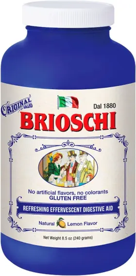 10012 Brioschi Italian Lemon Flavored Effervescent Heartburn Upset Stomach Acid