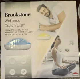 Brookstone 810033213571 Wellness Coach Light Promotes Breathing Awareness Better Sleep