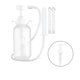 K004-a063-300ml Bruce&shark Enema Anal Vaginal Cleaning Washer Douche Bottle Pump Pressure Kit 0.3l