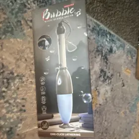 No.p152 Bubble Magic Brush One-click Lathering Rechargeable White Brown