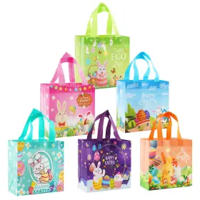 Design1 Bwhrmt 635408989239 Easter Basket Stuffers 8.27x7.9x5.9inch 6pcs Hunt Bags Bunny