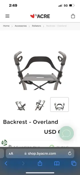 Byacre 195851000177 Backrest Large