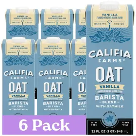 Califia Farms 664697910587 6 Pack Barista Blend Vanilla 32 Fl Oz Oat Milk