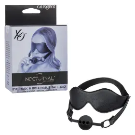 Se-2678-04-3 California Exotic Novelties Exotics - Nocturnal Eye Mask And Breathable Ball Gag Black