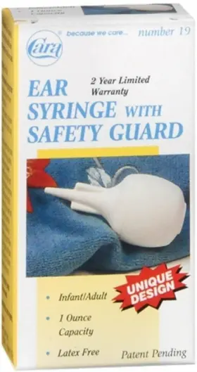 Cw19 Cara Ear Syringe Infant Adult Safety Guard Latex Free Unique Design 1oz 3 Pack