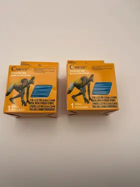 Careus 970285515503 2 Pack Kinesiology Tape Kt 8 Precut Strips Inch X 2.23 Yds Blue