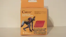 Careus 970285515510 Kinesiology Tape Bundle. 8 Precut Strips 2 Inch X 2.23 Yds Red