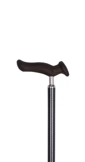A51000 Carex Comfort Grip Walking Cane Dark Gray Ergonomic Handle Strap Adjustable- New