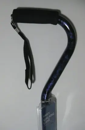 A515ra Carex Offset Designer Purple Cane Ergonomic Handle Strap Adjustable New