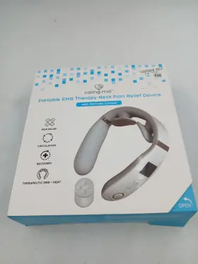 Cm2302mb Caring Mill Portable Ems Therapy Neck Pain Relief Device White W Remote Control