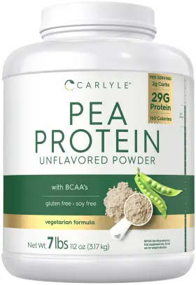 Cl17221 Carlyle Pea Protein Isolate Powder 7lb Unflavored 29g Per Serving Vegetarian