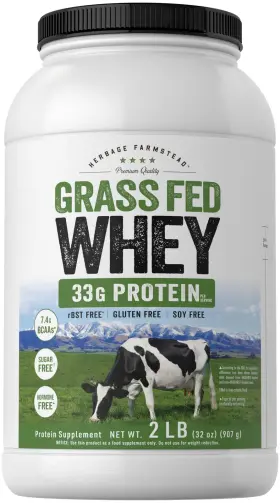 Cl31051 Carlyle Fitness Enthusiast Grass Fed Whey Protein Powder - 2lb 33g Per Serving