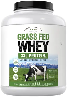 Cl31052 Carlyle Grass Fed Whey Protein Powder 5lb 80 Oz 33g Unflavored Herbage Farmstead