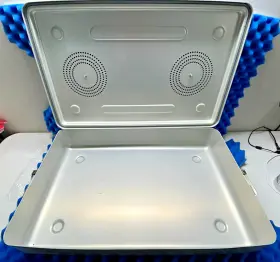 Sc05w Case Medical Steritite Solid Bottom Sterilization Container 27.3x16x5