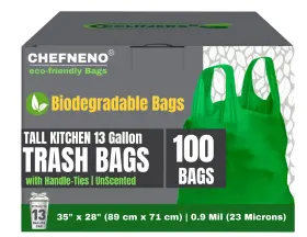 Ccliners 850035100301 Eco-friendly 13 Gallon Biodegradable 100 Count Pack Of 1 Green - Ct