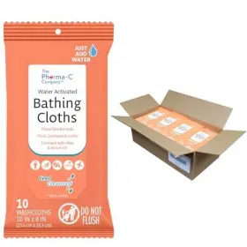 200991 Cf Direct Water Activated Bathing Cloths - Rinse Free Thick Pretreated Washcloths