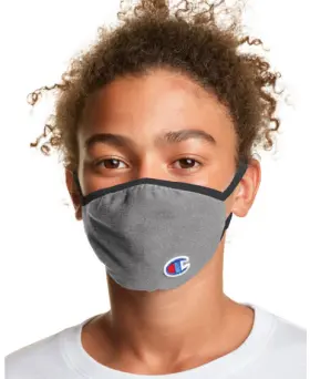 4235 Champion 194959149870 3 Pack Face Mask Concrete Age 5-12