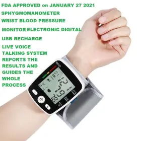 Ck-w355 Changkun Fda Approved Wrist Blood Pressure Monitor Live Voice Talking System Guides Usb