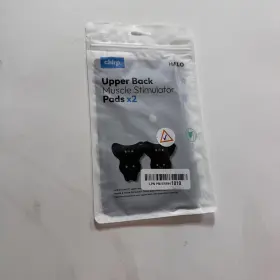 A-tens-ubpad-2p-bk Chirp Halo Upper Back Muscle Stimulator Pads X2 Black Reusable Washable New