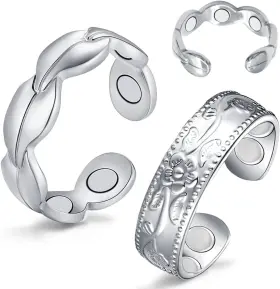 0930003 Cigmag 7x Copper Rings For Women 99% Pure Ring Fishtail And Plum Silver