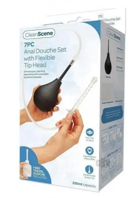 Cleanscene 848416010394 Ceanscene Anal Douche Flex Tip Set 7pc