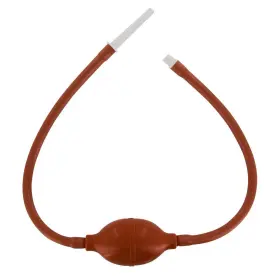 Cleanstream 683121990773 In-line Bulb Enema Syringe Reusable Vaginal Cleaner Kit For Men Women Brown