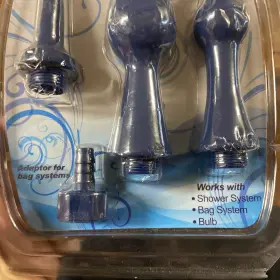 Cleanstream 848518009401 Universal Silicone Enema Douche Attachment Set Colon Cleanser Nozzle Kit