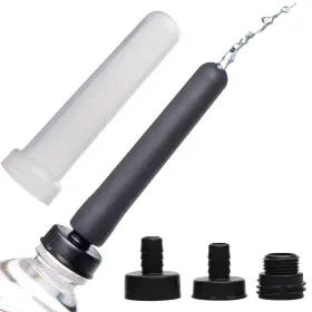 Cleanstream 848518030061 Travel Enema Water Bottle Adapter Set For Deep Cleaning Silicone